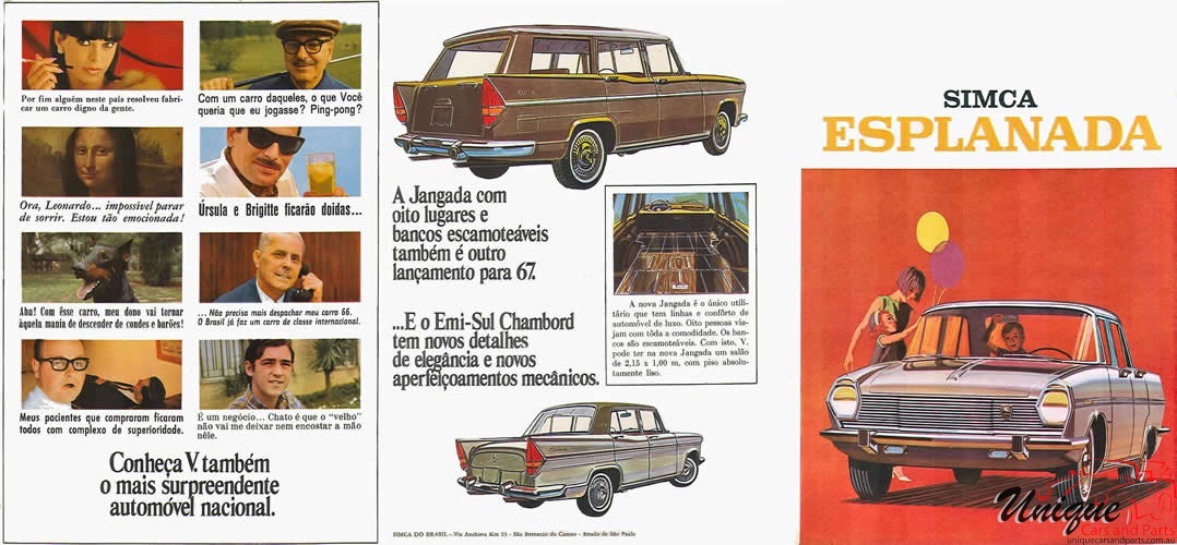 1966 Simca Esplanada Brochure Page 1